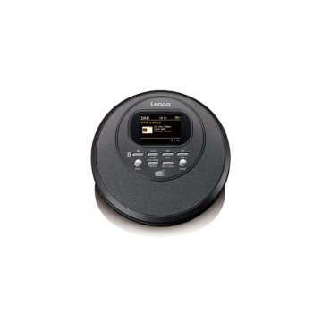 LENCO CD-500BK prenosni CD predvajalnik, DAB+ in FM, Bluetooth do 10m, črni (CD-500BK)