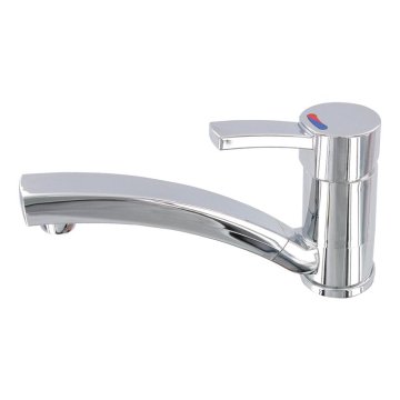 Northix Enoročna mešalna pipa 12V višina 115 mm izliv 170 mm Ø33 mm krom