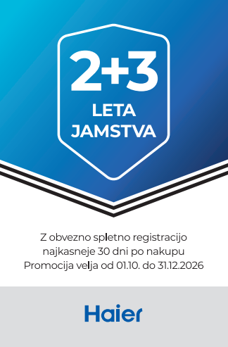 Pridobite podaljšano jamstvo ob registraciji