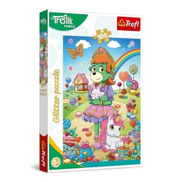 Trefl Trefl Puzzle 100 kosov - Glazirani Trefliki, sijoče