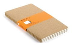 Moleskine Cahier Journals beležka, X-Large, črtasta, mehke platnice, rjava