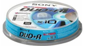 Sony DVD+R medij 4,7GB, 10 kos. (10DPR120BSP)