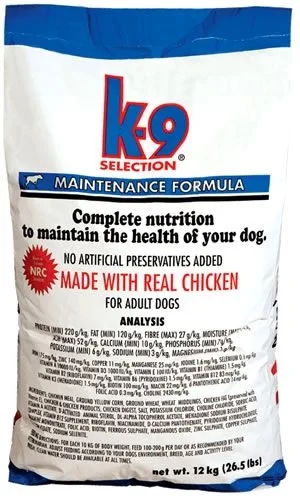 K-9 hrana za pse Maintenance, 12 kg