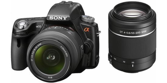 Sony digitalni fotoaparat SLT-A55VY + 18-55 + 55-200