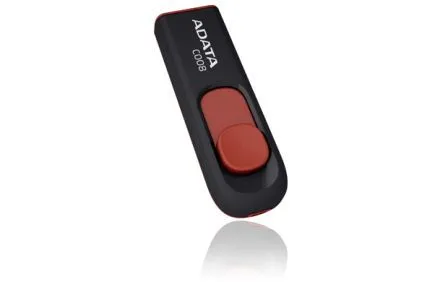 A-Data USB ključ C008 64 GB, črn/rdeč