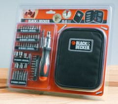 Black+Decker A7104 56-delni set vijačnih nastavkov z ragljo