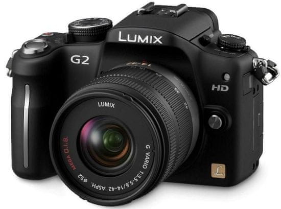 Panasonic Digitalni fotoaparat Lumix DMC-G2K, črn