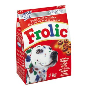 Frolic suha hrana za odrasle pse, govedina/žitarice/zelenjava, 500 g