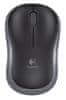 Logitech M185 brezžična miška, siva/črna (910-002238)