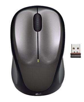 Logitech M235 brezžična miška, siva - odprta embalaža
