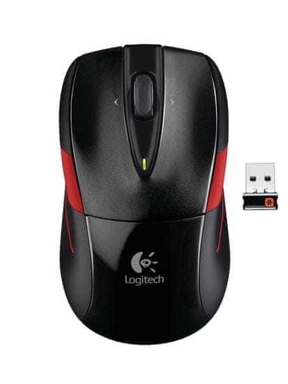 Logitech brezžična miška M525, črna