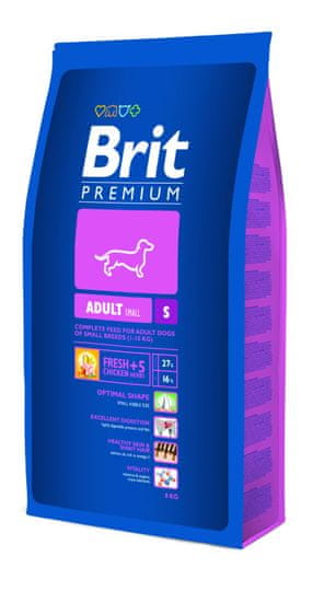 Brit hrana za odrasle pse Premium Dog Adult S, 8 kg