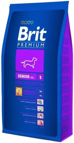 Brit hrana za starejše pse Premium Dog Senior S, 8 kg