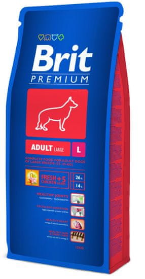 Brit hrana za odrasle pse Premium L, 15 kg