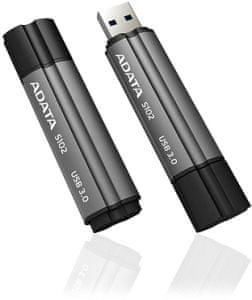 A-Data USB ključ S102 Pro USB 3.0, 16 GB, titanium siv