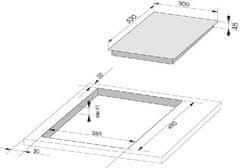 Amica steklokeramična plošča PH 3200 PG