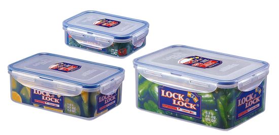 Lock&Lock 3 - delni set posod za shranjevanje hrane