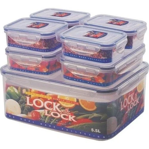 Lock&Lock 7 - delni set posod za shranjevanje hrane
