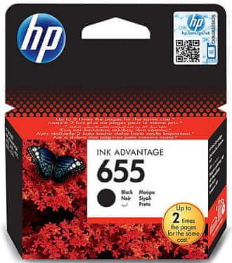 HP kartuša 655 črna (CZ109AE), 550 strani - Odprta embalaža