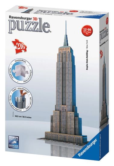 Ravensburger 3D sestavljanka Empire State Building New York, 216 kosov