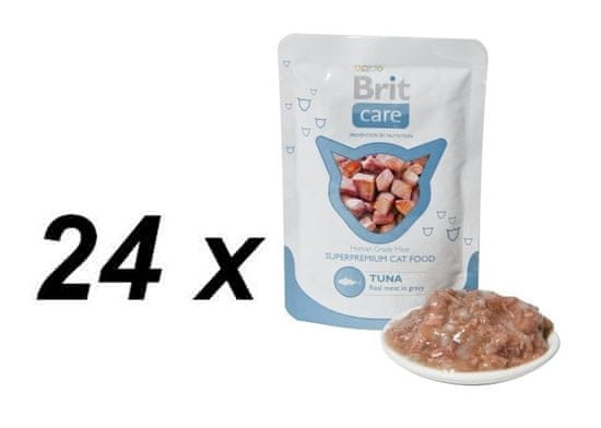 Brit mokra hrana za mačke Care, tuna, 24 x 80 g