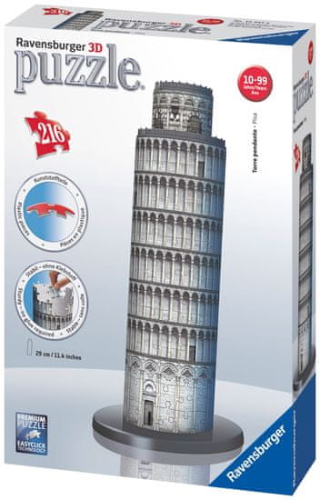 Ravensburger 3D sestavljanka Stolp v Pisi, 216 kosov