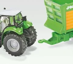 SIKU Farmer: traktor Deutz z več prikolicami, 1:87