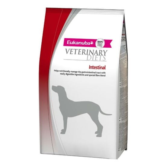 Eukanuba veterinarska dieta za odrasle pse z občutljivo prebavo Intestinal, 5 kg - Odprta embalaža