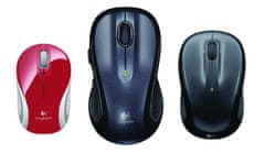 Logitech M187 brezžična miška, rdeča