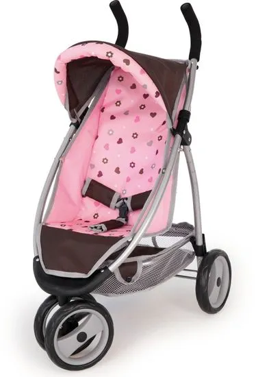 Bayer Design voziček za punčke Jogger, roza/rjav
