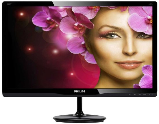 Philips monitor 21,5" LED LCD E-LINE 227E4LSB/00 VGA DVI