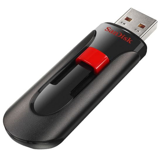 SanDisk Prenosni USB disk Cruzer Glide 32 GB, črno-rdeč