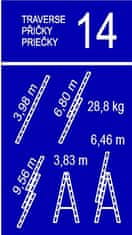 Venbos trodelna lestev Expert 38, 3×14