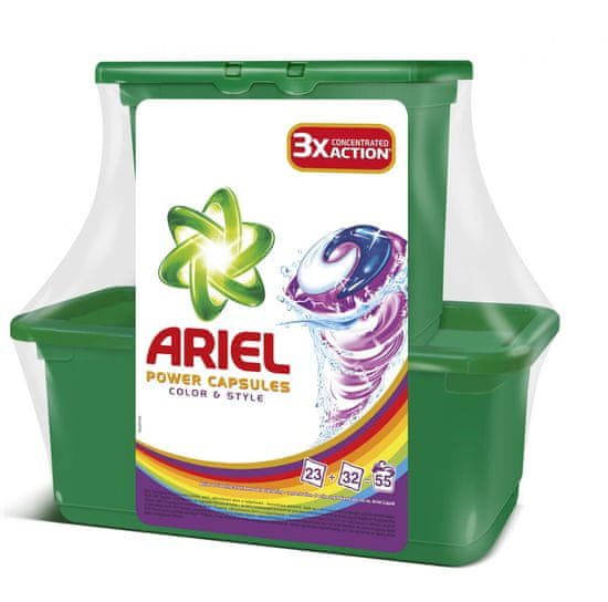 Ariel gel kapsule Active gel Color & Style, 55 kosov (23+32) mimovrste=)