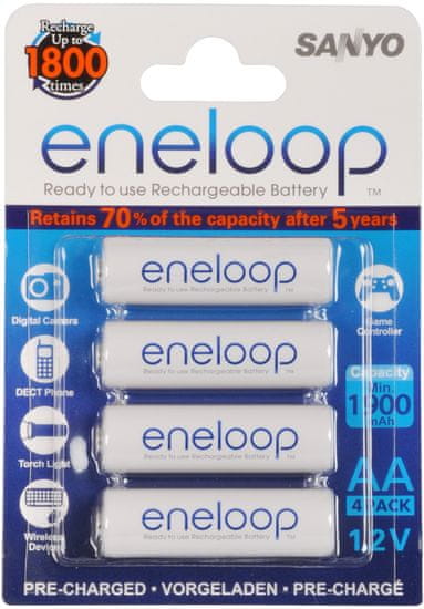 Sanyo Baterije Eneloop AA 1900 mAh (4 kosi )