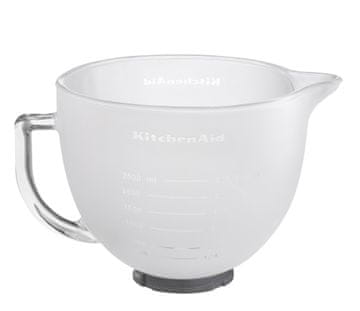 KitchenAid 5K5GBF steklena skleda, 4,83 l, mat