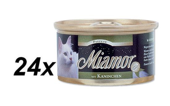 Finnern pašteta za mačke Miamor, kunčje meso, 24 x 85 g