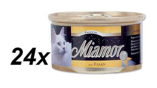 Finnern pašteta za mačke Miamor, fazan, 24 x 85 g