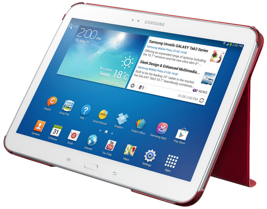 Samsung Mapa EF-BP520BREGWW za Galaxy Tab 3, 10.1, rdeča
