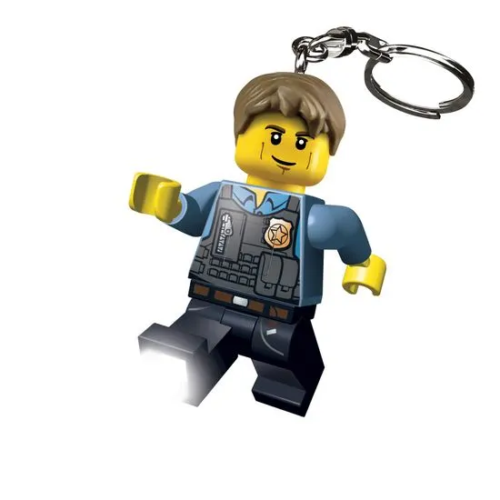 LEGO CITY Chase McCain obesek za ključe z led lučjo