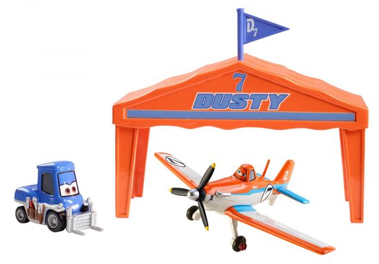 Mattel Avioni set avion Dusty s hangarjem