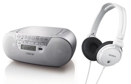 Sony radio s CD predvajalnikom ZS-PS30CP + MDR-V150