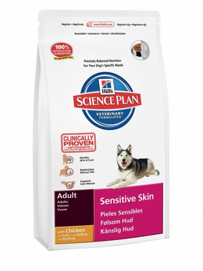 Hill's hrana za odrasle pse z občutljivo kožo, 12 kg - Poškodovana embalaža
