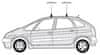 Cruz Kit za strešni prtljažnik za VW Golf V in VI (935-073)