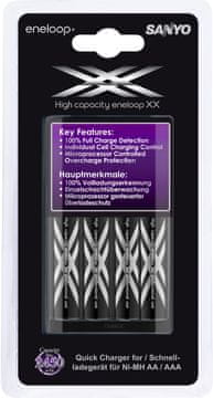 Sanyo polnilec baterij MQR06-E + 4x AA XX eneloop Ni-MH min. 2450mAh