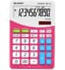 kalkulator ELM332BPK, namizni, 10-mestni, bel/roza