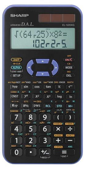 Sharp Tehnični kalkulator EL-520XGVL, viola