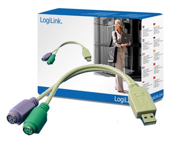 LogiLink adapter USB na 2x PS/2 (AU0004A)