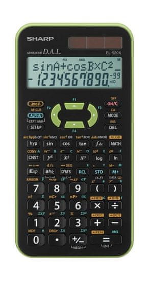 Sharp Tehnični kalkulator EL-520XGR, zelen