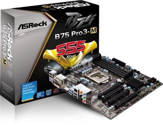 ASRock Matična plošča Asrock B75 PRO3-M, VGA, LGA 1155
